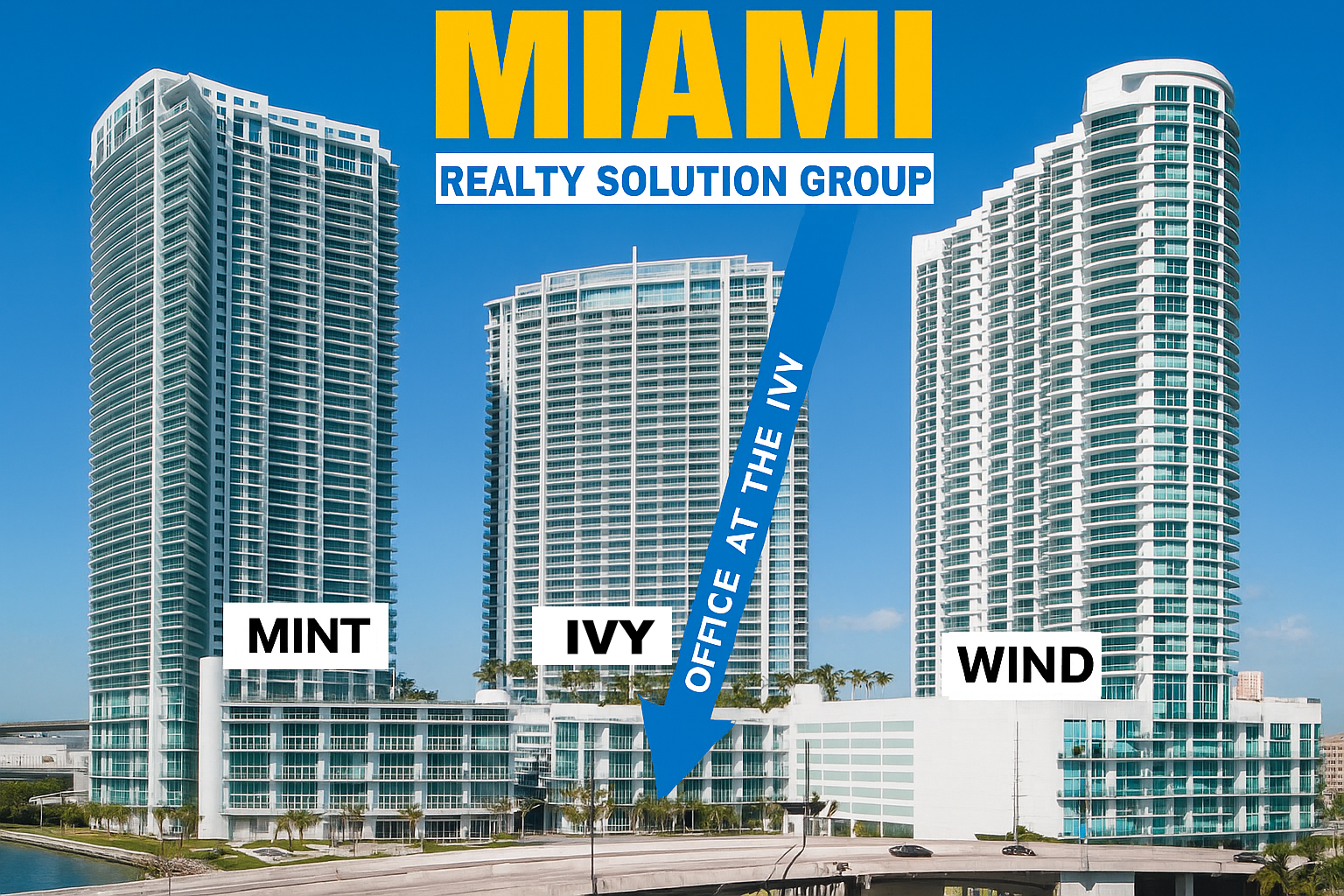 Sede Miami Realty Solution Group en el lobby de Solaris Brickell Bay